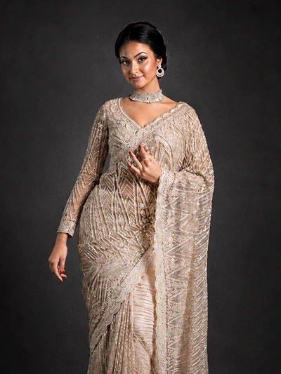 Bridal sarees in Sri Lanka by Wijaya Saree Mandiraya