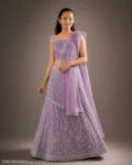 Lavender Embroidered Lehenga